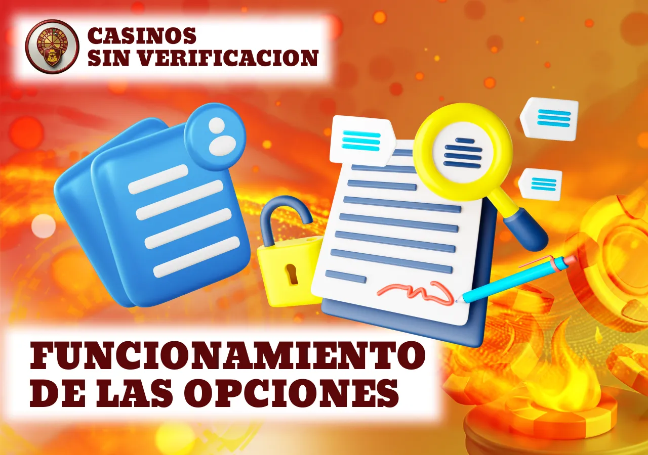Funcionamiento de los casinos sin verificación con acceso simplificado a las funciones de juego.